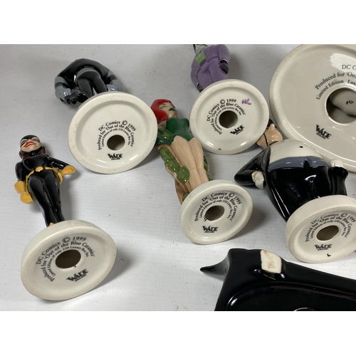 84 - A RARE FULL SET OF LIMITED EDITION WADE DC COMICS 1999 BATMAN SET OF ELEVEN FIGURES, BATMAN, JOKER, ... 