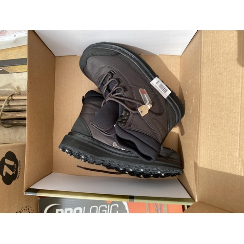 1696 - TWO BOXED PAIRS OF SCIERRA X-TRAIL WADING BOOTS (FROM A TACKLE SHOP CLEARANCE)