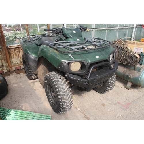 116 - A KAWASAKI KVF650 4X4 QUAD BIKE NO VAT