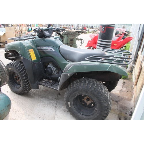 116 - A KAWASAKI KVF650 4X4 QUAD BIKE NO VAT