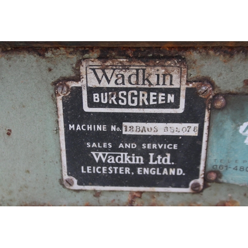 117 - AN INDUSTRIAL HEAVY DUTY WADKIN BURSGREEN PLANER THICKNESSER IN WORKING ORDER USED FOR MAKING WOOD S... 