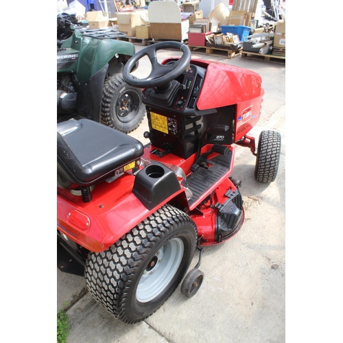 118 - TORO RIDE ON MOWER IN GOOD WORKING NEW BATTERY & BLADES NO VAT