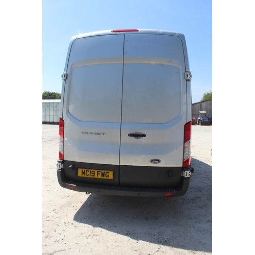 205 - A 2019 FORD TRANIST 350 LWB MK8 EURO VAN 156385 MILES REGISTRATION MC19FWG FIRST REG 31/05/19 THIS V... 