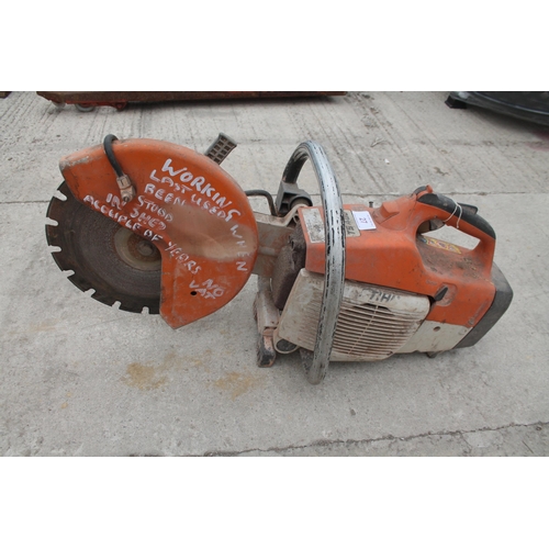 27 - STIHL SAW    TS400  NO  VAT