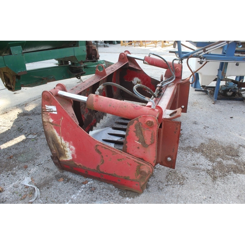 276 - A 6FT HYDRAULIC SHEAR GRAB WITH PIN AND CONE ATTATCHMENTS NO VAT