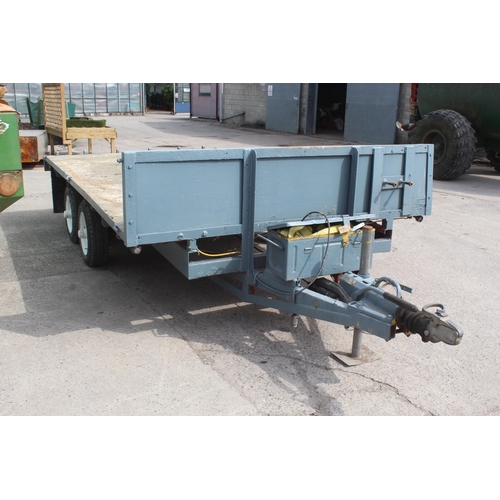 281 - A TWIN AXLE 3.5 TONNE TRAILER NO VAT