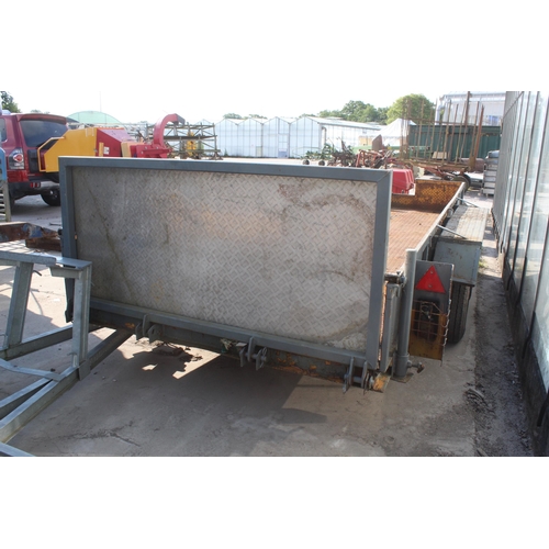 286 - A 14' PLANT TRAILER NO VAT