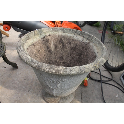 377 - LARGE STONE PLANTER  NO VAT