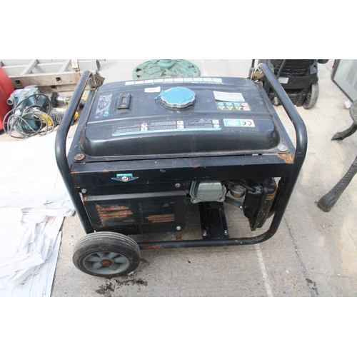 386 - HONDA 2 STAGE DIESEL 9HP GENERATOR (WORKING)  NO VAT