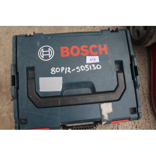 419 - BOSCH COLLATED SCREW GUN 110v IN GOOD WORKING ORDER +  VAT