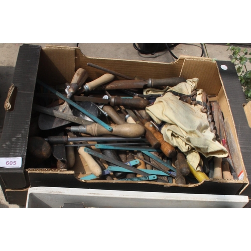 605 - 2 BOXES OF TOOLS  NO VAT