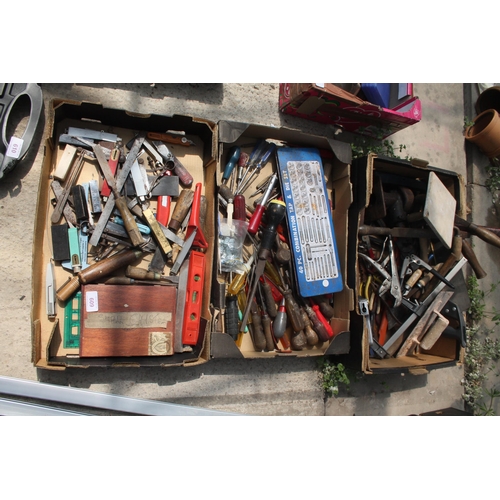 609 - 3 BOXES OF TOOLS AND SCREWDRIVERS  NO VAT