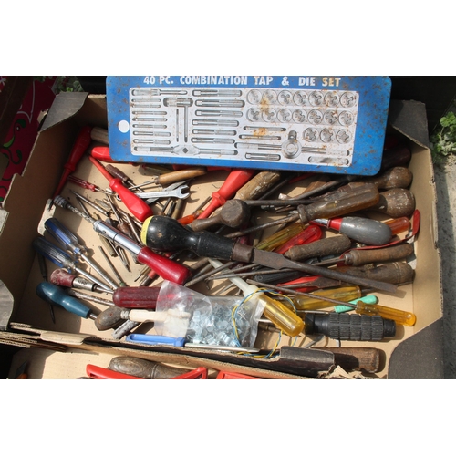 609 - 3 BOXES OF TOOLS AND SCREWDRIVERS  NO VAT