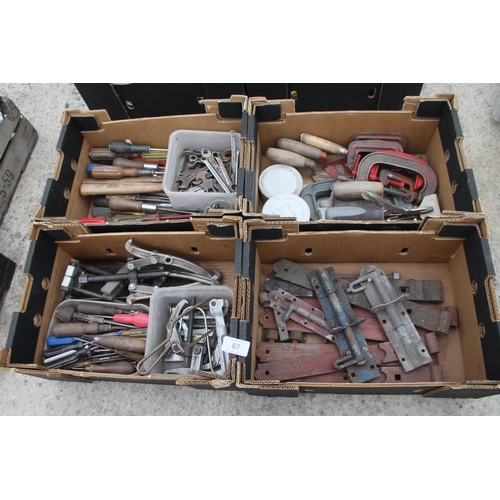 67 - CLAMPS, TOOLS, DOOR BOLTS  NO VAT