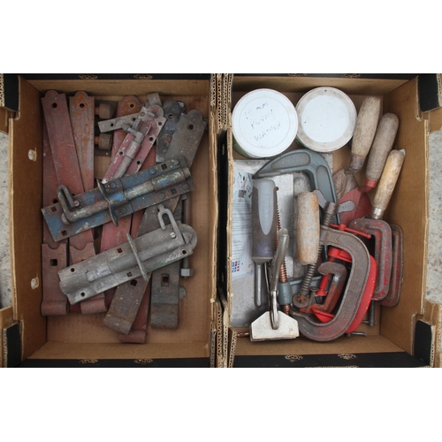 67 - CLAMPS, TOOLS, DOOR BOLTS  NO VAT