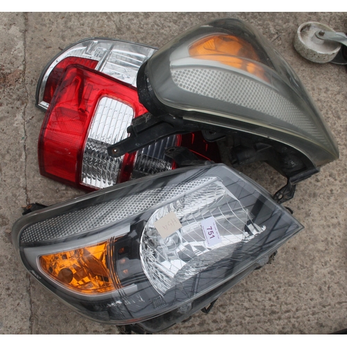 751 - HEAD LIGHTS AND TAIL LIGHTS  + VAT