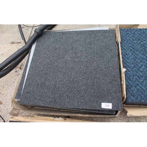 765 - BOX OF CARPET TILES  NO VAT