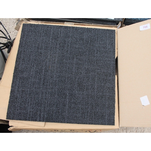 766 - BOX OF CARPET TILES  NO VAT