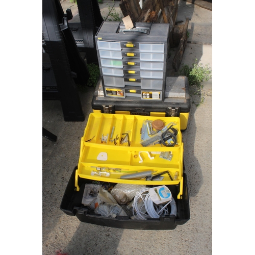 784 - TOOL CHEST AND BOXES (3 ITEMS)  NO VAT