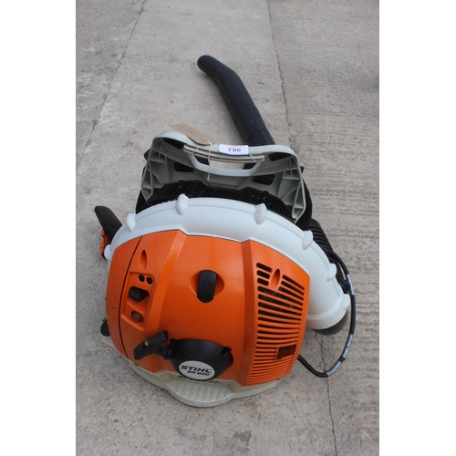 796 - STIHL BR600 BACKPACK BLOWER  + VAT