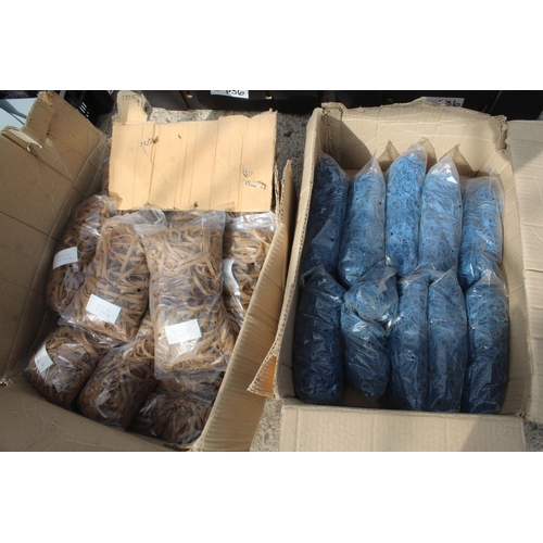 807 - 28 LARGE BANDS , 10 SMALL BLUE BANDS  NO VAT