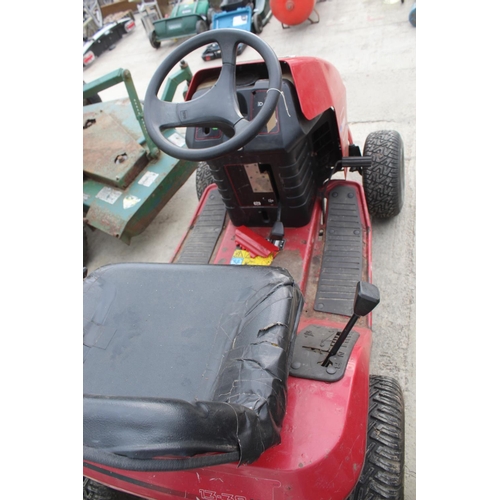 133 - A TORO 13-38XL RIDE ON LAWNMOWER, LACKING CUTTING DECK AND GRASS BOX NO VAT