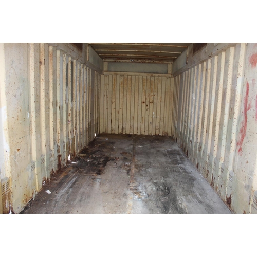 304 - A GREEN METAL 20 FT CONTAINER  + VAT