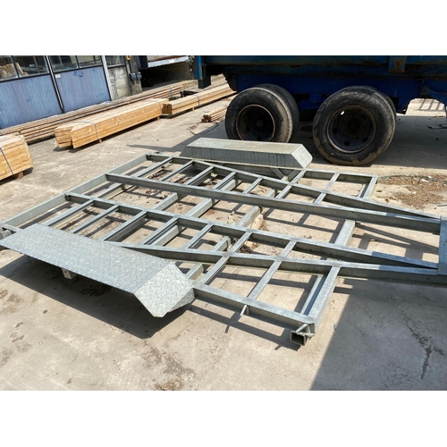 285 - A HEAVY DUTY PLANT TRAILER CHASSIS FULLY GALVANISED + VAT