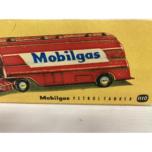 370 - TWO BOXED CORGI MOTOR LORRIES TO INCLUDE A MOBILGAS  PETRO TANKER (NO 1110) AND AN ARTICULATED MILK ... 