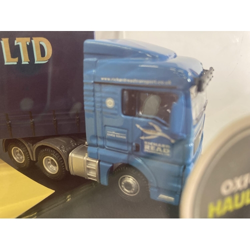 371 - A MINT BOXED OXFORD HAULAGE MODEL LORRY RICHARD READ (TRANSPORT) LTD