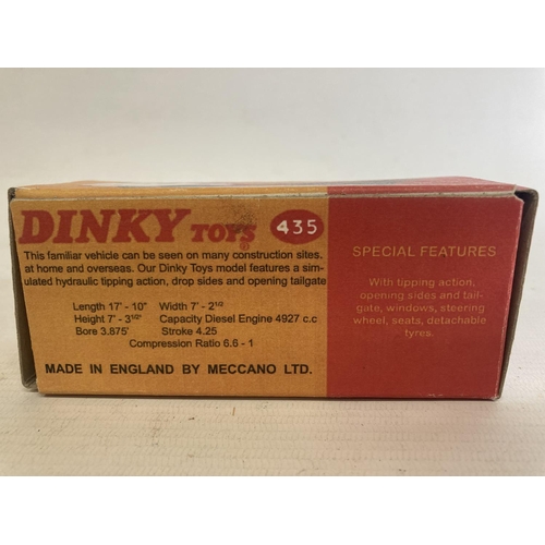 372 - THREE BOXED DINKY TOYS TO INCLUDE AN AEC SHELL CHEMICALS TANKER (NO 991), A EUCLID REAR DUMP TRUCK (... 