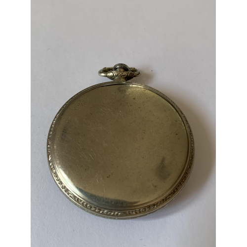 540 - A SILVER ELGIN POCKET WATCH SEEN WORKING BUT NO WARRANTY