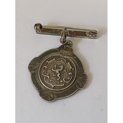 558 - A SILVER MASONIC FOB