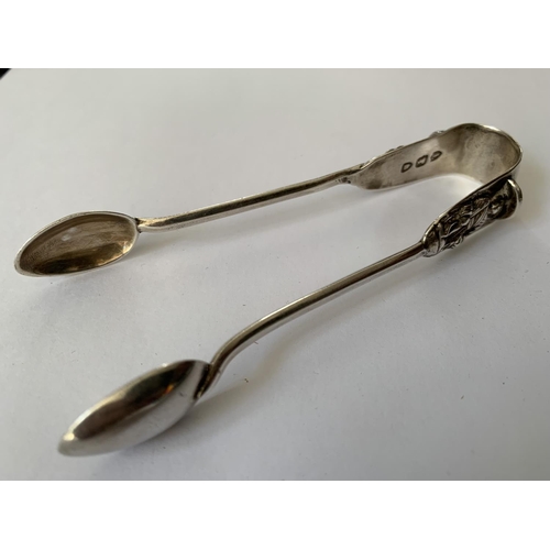 583 - A SET OF HALLMARKED LONDON SILVER TONGS