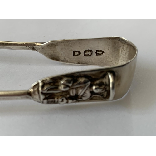 583 - A SET OF HALLMARKED LONDON SILVER TONGS