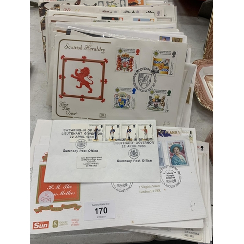 170 - A LARGE QUANTITY OF FIRST DAY COVERS