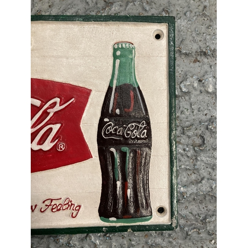 205 - A CAST COCA COLA SIGN