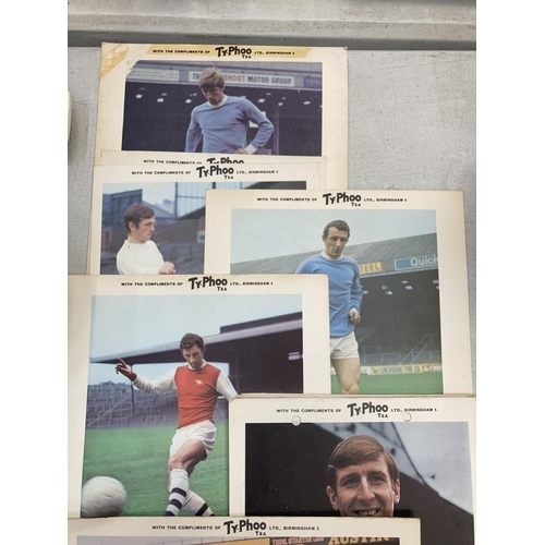 224 - A COLLECTION OF TYPHOO TEA FOOTBALL PULL OUTS, STOKE CITY, BIRMINGHAM ETC