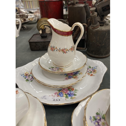 233 - AN IMPERIA BONE CHINA PART TEA SET