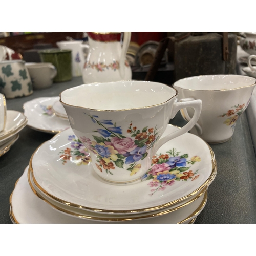 233 - AN IMPERIA BONE CHINA PART TEA SET