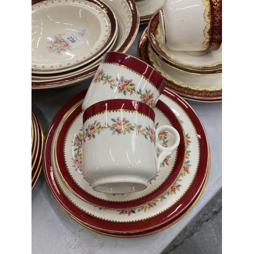 236 - A LARGE ROYAL LEIGHTON VINTAGE PART DINNER SERVICE