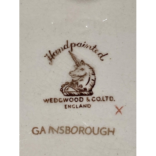 53 - A WEDGWOOD GAINSBOROUGH PORCELAIN PLAQUE, LENGTH 20CM