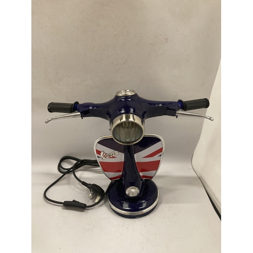 79 - A BLUE VESPA STYLE DESK LAMP