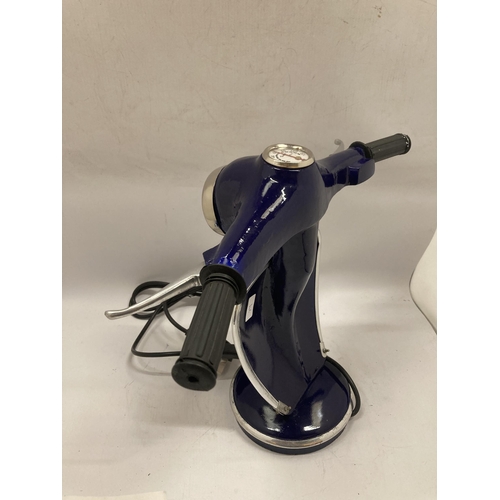 79 - A BLUE VESPA STYLE DESK LAMP