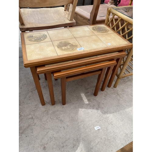 Anbercraft tiled nest of tables discount
