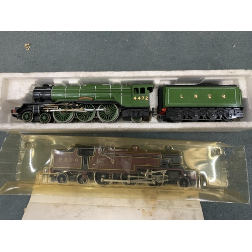 416 - THREE 00 GAUGE STEAM LOCOMOTIVES TO INCLUDE A WRENN 2-6-4 L. M. S. NO. 2679, A HORNBY 2-6-4 L. M. S.... 