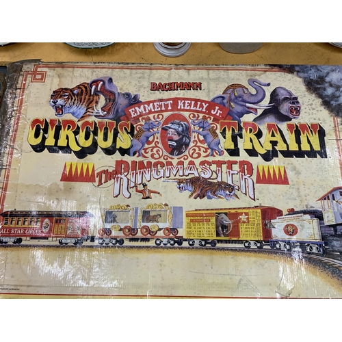 426 - A BACHMANN EMMETT KELLY JR THE RINGMASTER CIRCUS TRAIN SET, G SCALE - ITEM NUMBER 90020