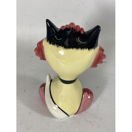 737 - A LORNA BAILEY HANDPAINTED AND SIGNED CAT - SHEBA