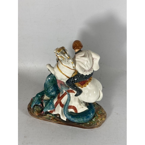 740 - A ROYAL DOULTON FIGURE ST GEORGE HN 2051