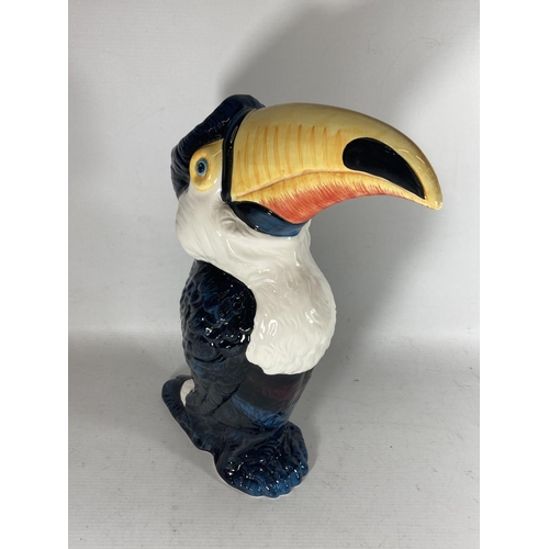 754 - A VERY LARGE CERAMIC TOUCAN